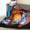 Coperta da Viaggio di Sopravvivenza Grizzly e Lemming Qualità Morbida Coperta Plaid Inverno Ragazze Ragazzi Soggiorno Moda Copriletto