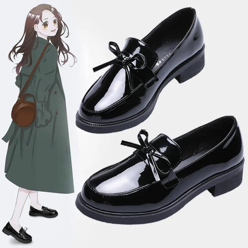 Zapatos pequeños de cuero estilo británico para mujeres Estilo coreano  Zapatos individuales casuales para mujeres Estilo universitario Bow Ladies  Style Zapatos para mujeres comprar a buen precio — entrega gratuita,  reseñas reales