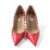 Great Valentino Garavani pumps Rock stud pointed toe Red leather Women 36 Used