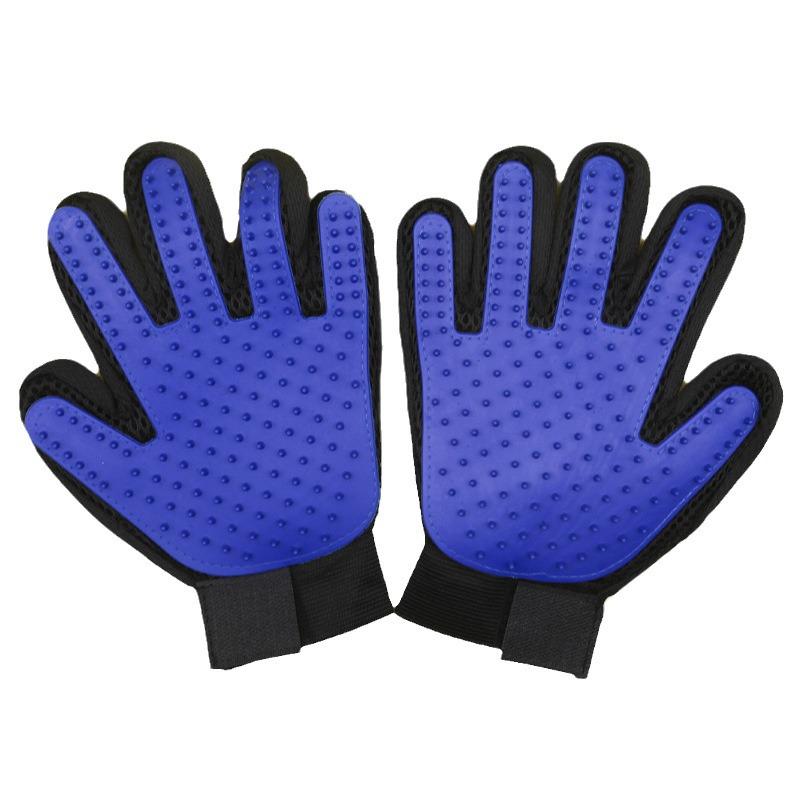 Pet Grooming Silicone Gloves: Clean, Massage & Remove Loose Hair for Cats & Dogs