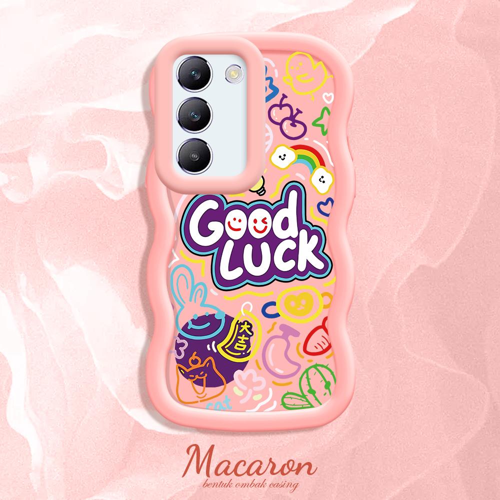 Malovaný vzor Big Wave Edge Měkký silikonový materiál Macaron Pouzdro na telefon Ochranné gumové pouzdro odolné proti nárazům pro OnePlus Vivo Motorola Moto