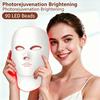 Rote Lichttherapie-Maske für Gesicht und Hals LED-Lichttherapie-Maske Kabellos USB C Wiederaufladbar LED-Infrarot-Maske für Zuhause Reisen Yoga-Nutzung