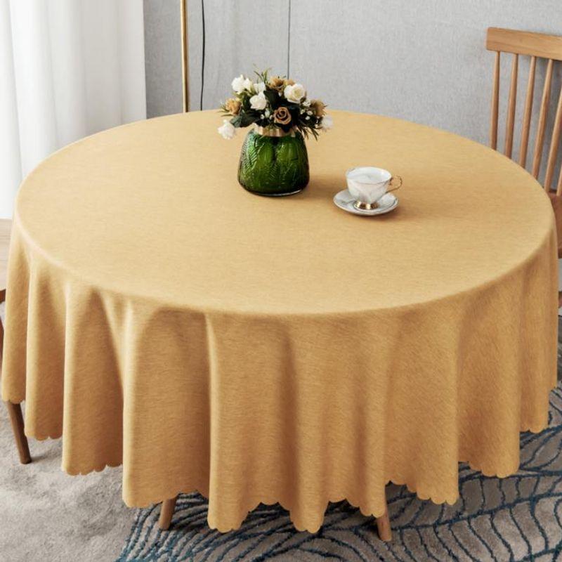 

Однотонная маслостойкая одноразовая круглая скатерть, специально для ресторанов Shallow coffee 80*120 [suitable for desk]]