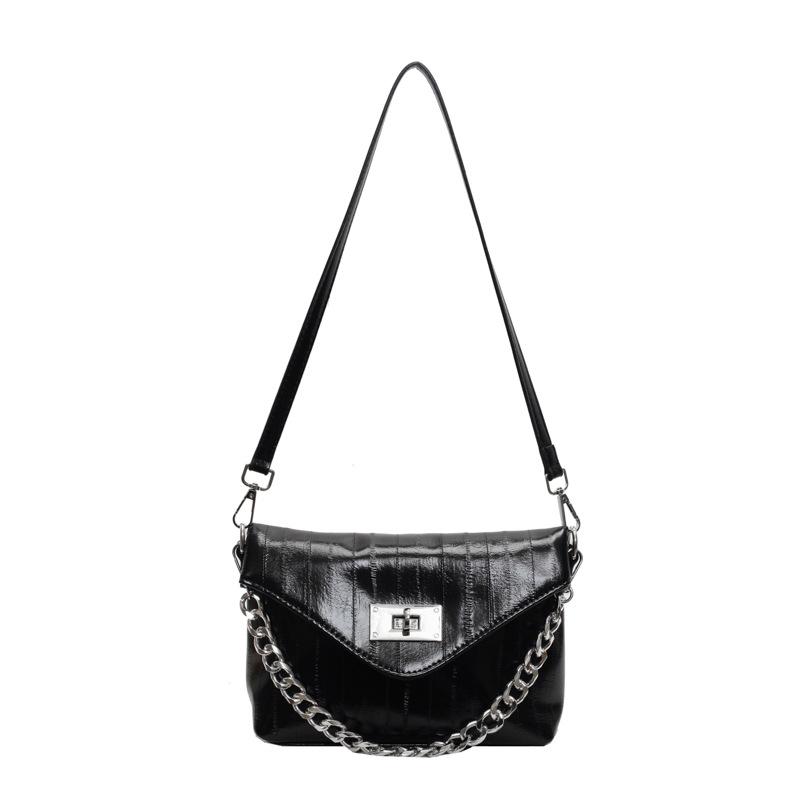 Fashion Texture Underarm Bag Women's New Trendy Spring and Summer Chain Envelope Small Square Bag Single Shoulder Messenger Bag