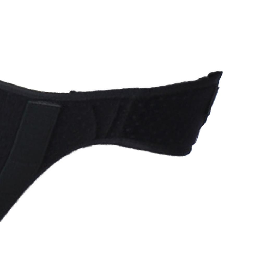 Male Inguinal Hernia Support Belt Adjustable Small Intestinal Hernia Brace Band PU Foam Pad Black M