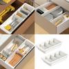 Expandable Drawer Storage Organizers Compartments Sturdy Waterproof ABS Plastic Tray For Utensils Accessories