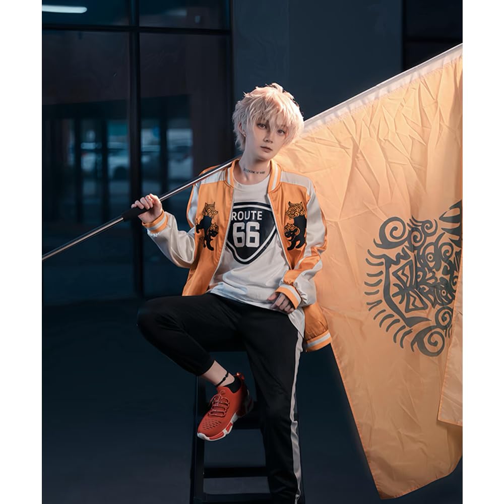 Pawpaw Usamiyama Choji Cosplay Costume from Furin High Shishigashira Ren Festival Choji Size (Includes Wig) School's (Shishito Ren) Jacket, Costume,