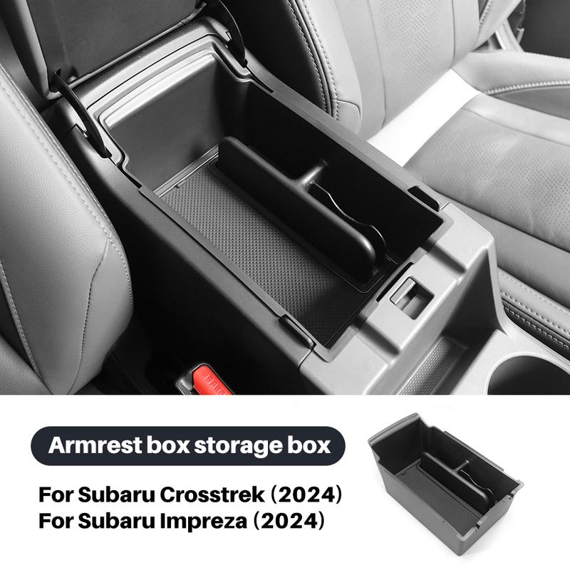 Central Armrest Storage Box for Subaru Crosstrek 2024 2025 2026 for Subaru Impreza Holder Storage Box Tray Organizer ABS Accessories.
