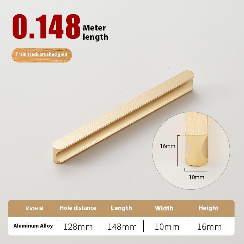

Modern Simple Light Luxury I-Shaped Cabinet Door Handle Extended Round Head Drawer Wardrobe Cabinet Furniture Door Handle