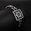 1PC Pulseras Hombre Stainless Steel Star of David Bracelets for Man Yurman David Star Bracelet Man Jewelry Man's Bracelets