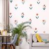 DIY Boho Cartoon Flowers Decorative Wall Stickers for Children Baby Girl Boys Room Decoration Wallpaper Nordic Nursery Decals