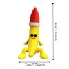 Multi-Jointed 3D Printed Banana Toy Christmas Hat Banana Shaped Figurine Toy  Computer Ornament