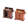 1/12 Dollhouse Simulation Washing Basin Cabinet Dollhouse Bathroom Sink Furniture Decoration Toy Micro Scene Construction Prop
