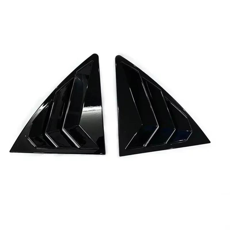 For Toyota Corolla 2007 2008 2009 2010-2013 ABS Plastic Rear Window Quarter Louver Cover Side Vent Trim Car Adhesive Accessories