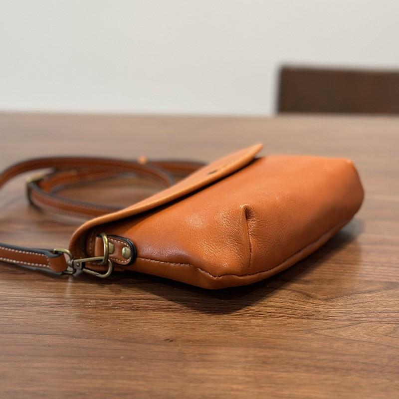 Johnature Summer Mobile Phone Bag Genuine Leather Retro Small Bag Versatile Women's Shoulder Crossbody Bags