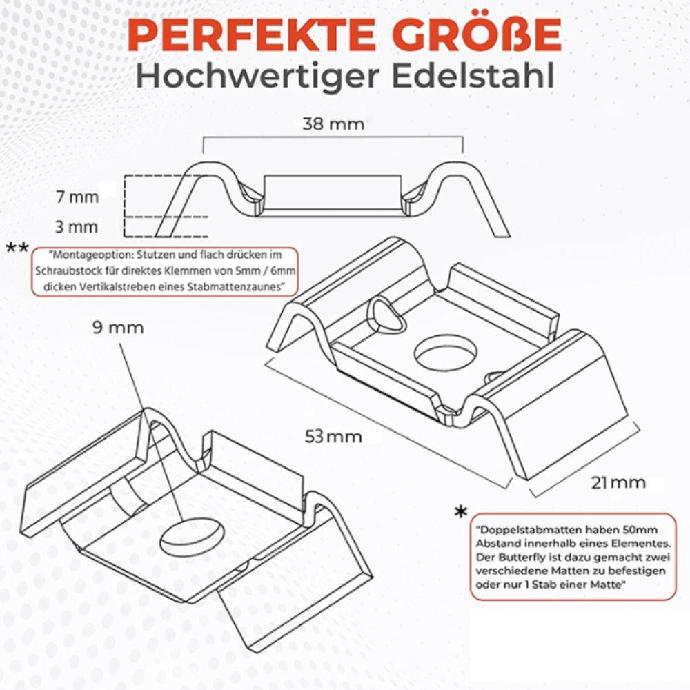 Anti-theft Design Fence Attachment Clamps Metal Bracket Anti-theft Fence Clamps  Security Barrier