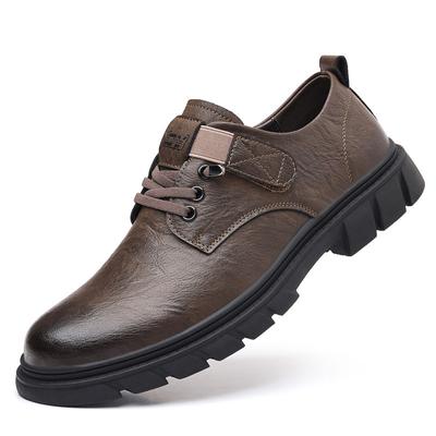 Chaussures pour hommes Chaussures en cuir pour hommes Chaussures d'extérieur décontractées Chaussures d'affaires britanniques confortables et polyvalentes de style britannique