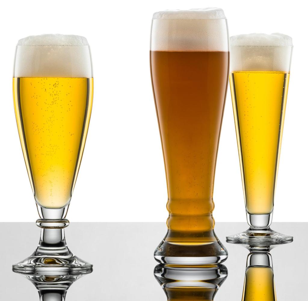 Zwiesel Beer Glasses, Break-Resistant, Beer Basic, Bavaria, Large, 4-Piece Machine-Made Glass (l130004)