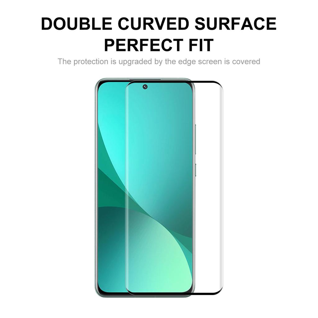 ENKAY HAT PRINCE For Xiaomi 12 5G/12X 5G/12S 5G 3D Curved Tempered Glass Full Screen Protector Side Glue Support Fingerprint Unlock