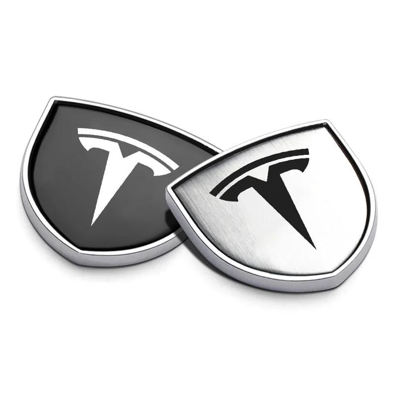 Autoaufkleber Tesla Für Tesla Model 3 2021 Model S X Y Stil Roadster Invader 3D Metall Auto Karosserie Kotflügel Emblem Schild Aufkleber Deko