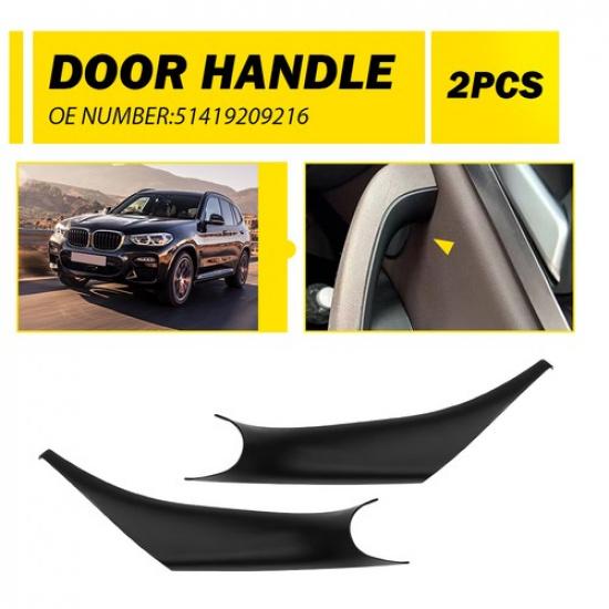 2/4Pcs Door Handle Interior Trim Cover Pull Full Fit BMW Set X3 X4 G01 2018-2024