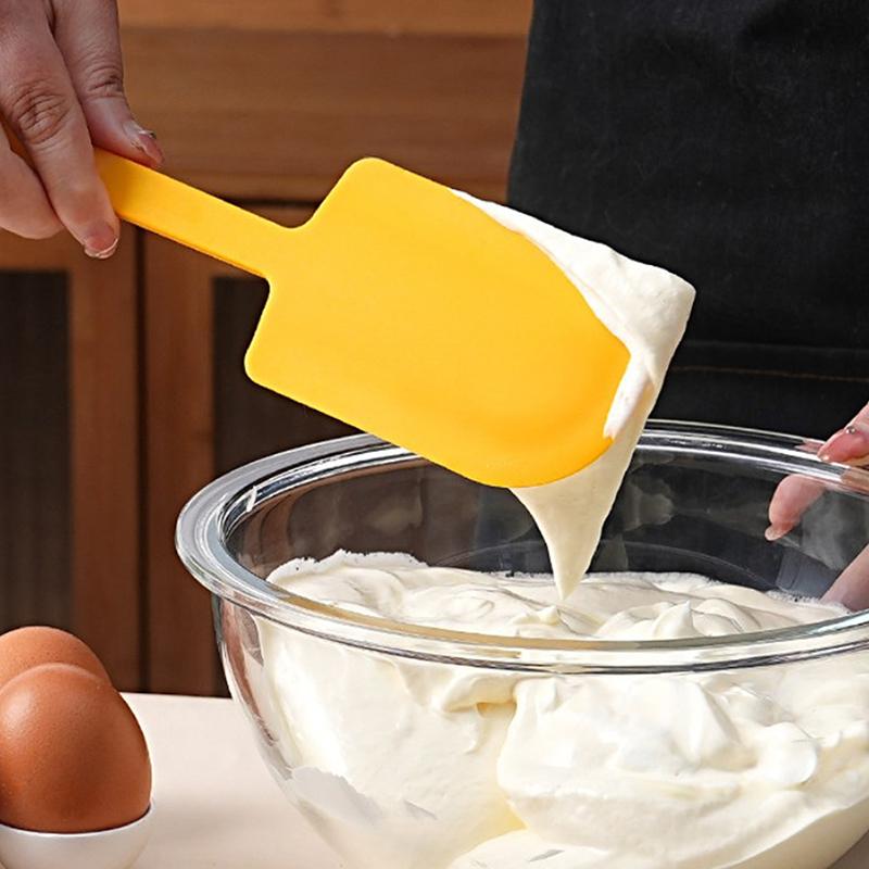Çok Renkli Silikon Pişirme Spatulası Isıya Dayanıklı Yapışmaz Pişirme Mutfak Gereçleri Deforme Olmayan Yumuşak Pişirme Spatulası