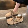 Women's Shoes 41-43 Wide Fat Feet Toast Shoes Autumn New Puff Shoes Retro All-inclusive Soft-soled Single Shoes