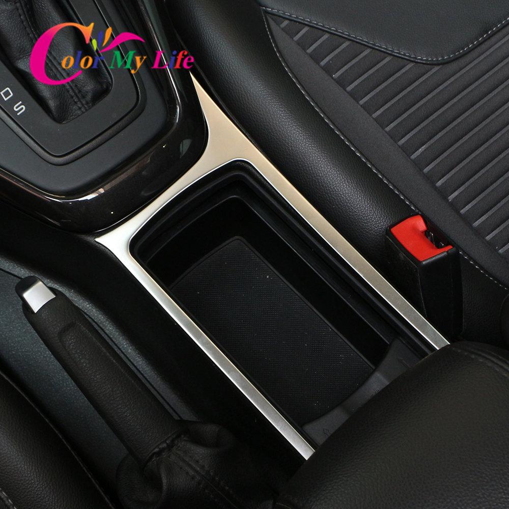 Stainless Steel Car Water Cup Panel Cover Trim Sticker for Ford Focus 3 MK3 LHD 2015 2016 2017 2018 Accessories