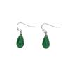 Hetian Jade Orchid Earrings Retro Court Style Emerald Classical Ear Hook Gentle Temperament Elegant Flower Earrings Female