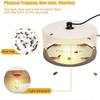 Round Shape Pest Control Capture Trap Effective Flea Trap Light Insect Catcher  Indoor Use