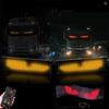 Lumière d'écran LED Design Œil du Diable Affichage Défilant Flexible avec Contrôle par Application pour Pare-brise de Cabine de Camion Animation Décorative Panneau de Texte