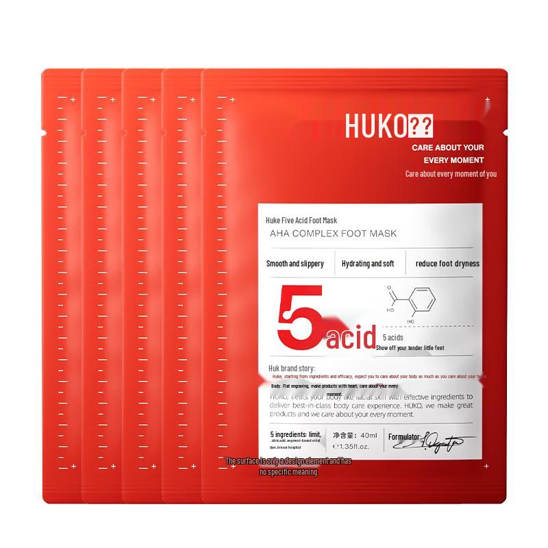 HUKES Five-Acid Exfoliating Foot Mask