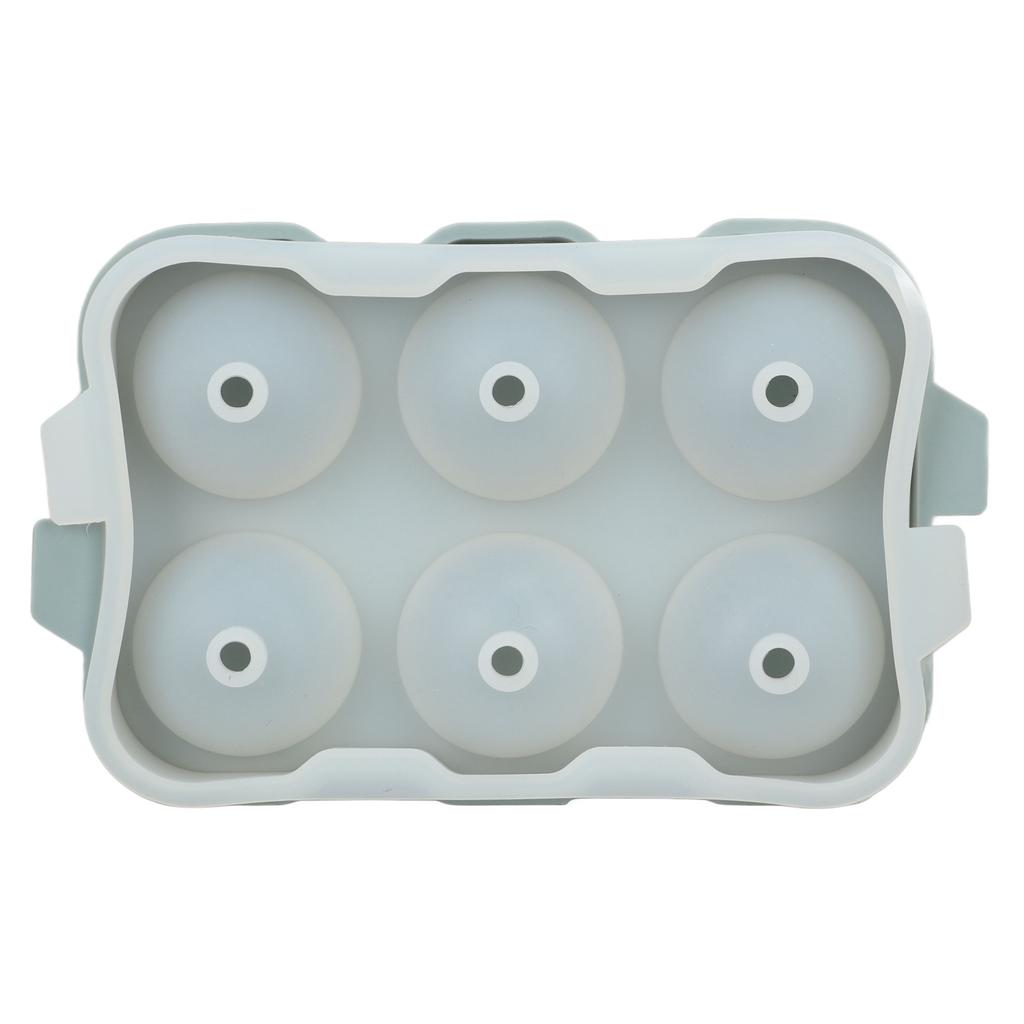 Silikon Eiswürfelform DIY Eisform mit sechs Löchern zur Aufbewahrung von Getränken Cocktails Wein Kaffee