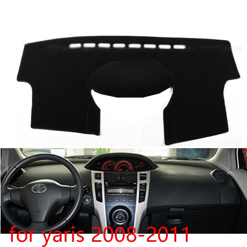 

For Toyota Yaris 2008 2009 2010 2011 Right and Left Hand Drive Car Dashboard Covers Mat Shade Cushion Pad Carpets Accessories Blue Edge