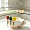 360 Degree Rotating Berry Washing Bowl Large Capacity Ceramic Berry Swirl Basket  Home Kitchen