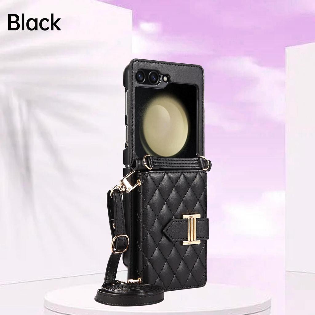 Card Wallet Leather Phone Case for Samsung Galaxy Z Flip3 5G for Galaxy Z Flip4 5G for Galaxy Z Flip5 5G Back Protection Cover