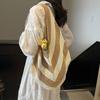 Women Crochet Tote Hollow Out Beach Large Capacity Fashion Knitted Hobo Simple Shopping Bag for Travel Vacation