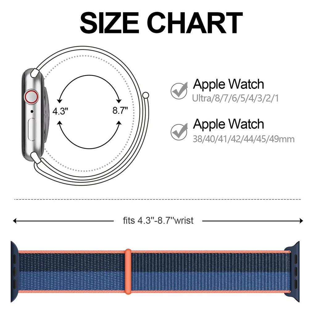 Cinturino in Nylon a Passante Per Apple Watch Bands 46mm 44mm 40mm 41mm 45mm 42mm Cinturino Originale iWatch Serie 11 10 SE 9 8 Ultra 3