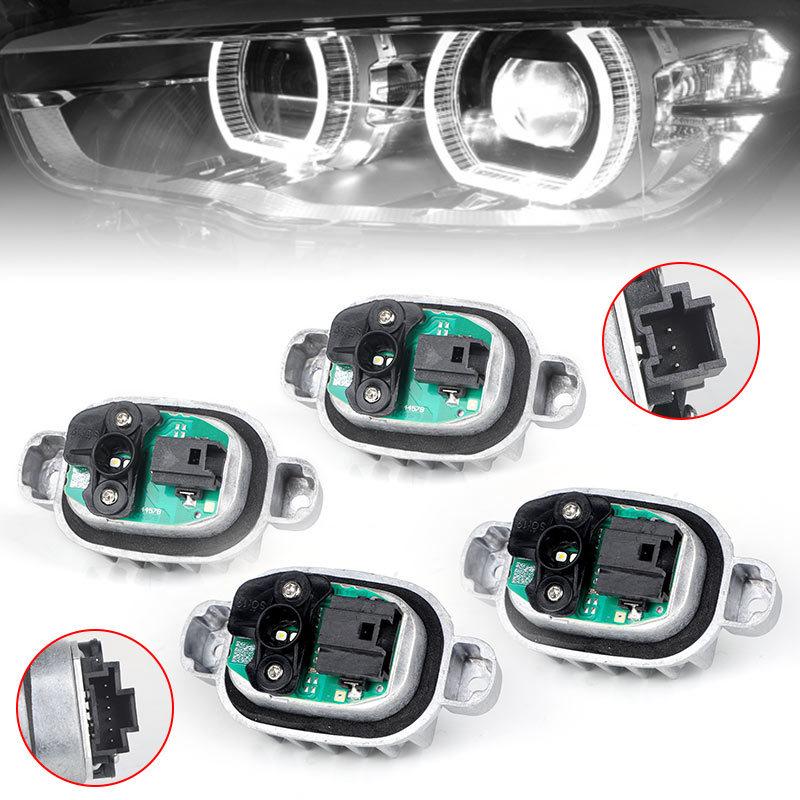 White LED Headlight Angel Eye DRL Board Modules 63117428425 7428425 for BMW 1 Series F20 F21 LCI 2014- Daytime Running Light