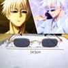 Anime Jujutsu Kaisen Gojo Satoru Same Eye Mask Glasses Cosplay Accessories Black PU Eye Patch For Men Gift Prop Accessories