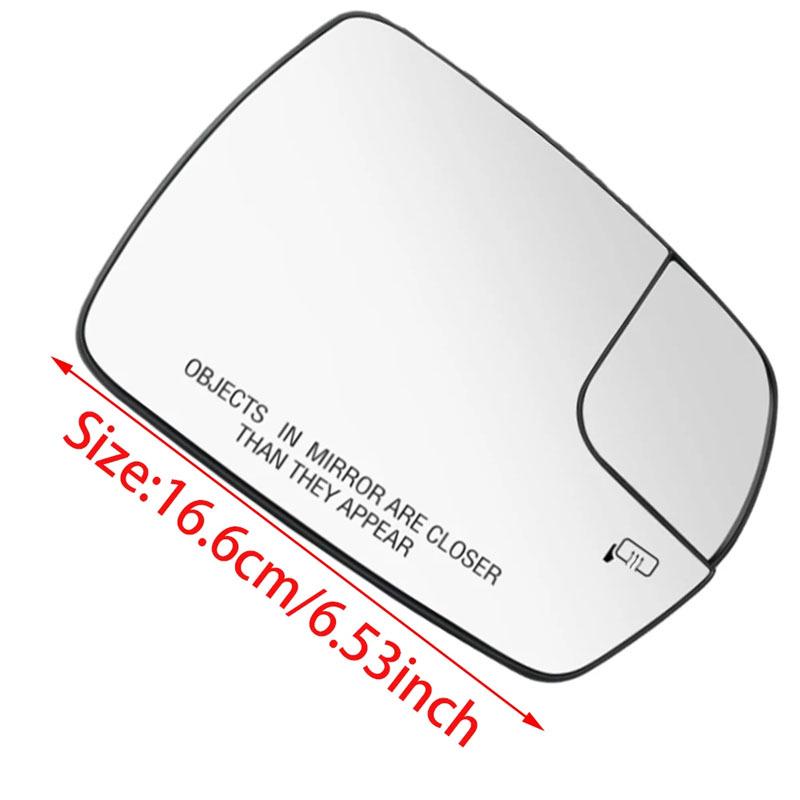 Hodí se pro 15-22 Ford Edge US Vyhřívané náhradní sklo zpětného zrcátka