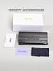 Dior Black Leather Eyeglasses Case, Hard Shell Sunglasses Protective Box, Portable Spectacle Storage Pouch for Men Women
