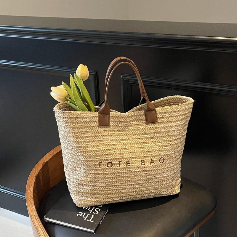 New Senmeng Summer Vacation Beach Travel Out Large-capacity Tote Bag Women's Straw Handbag