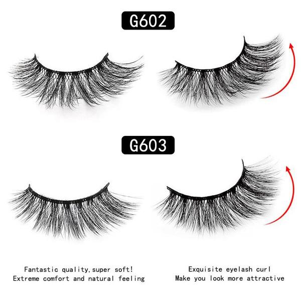 10 Pairs/set Mink False Eyelashes Set Natural False Eyelashes Fake Lashes Long Makeup Reusable Extension Eyelashes for Beauty