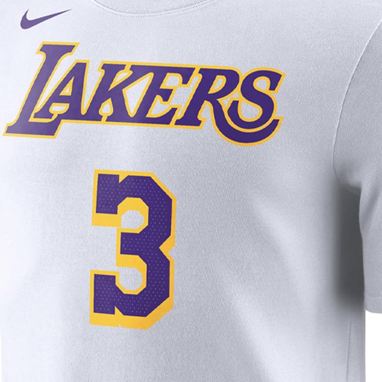 Nike Dri-FIT NBA Edition Davis Short Sleeve T-Shirt Men Tops White BQ1541-100