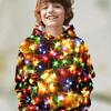 Kinderkleidung Jungen Hoodies Langarm 3D Weihnachtsprint Festliche Atmosphäre Mädchenkleidung Kinder Frühling Herbst Oberteile Jungen Kleidung