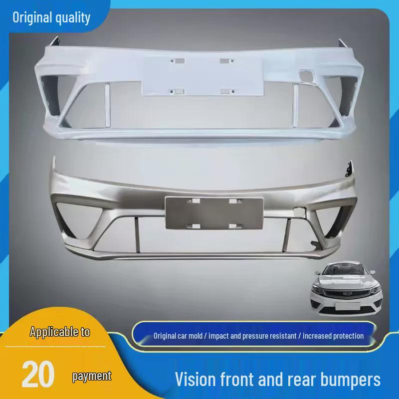 Fits Geely Vision 2020 & 2021: front bumper, guard, painted surround, enhanced original parts.