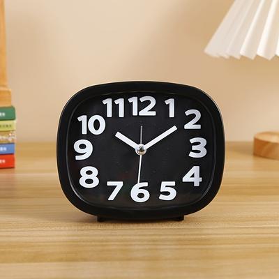 Mini Mute Alarm Clocks Battery Bedside Desk Table Home Decor Kid Gifts Portable