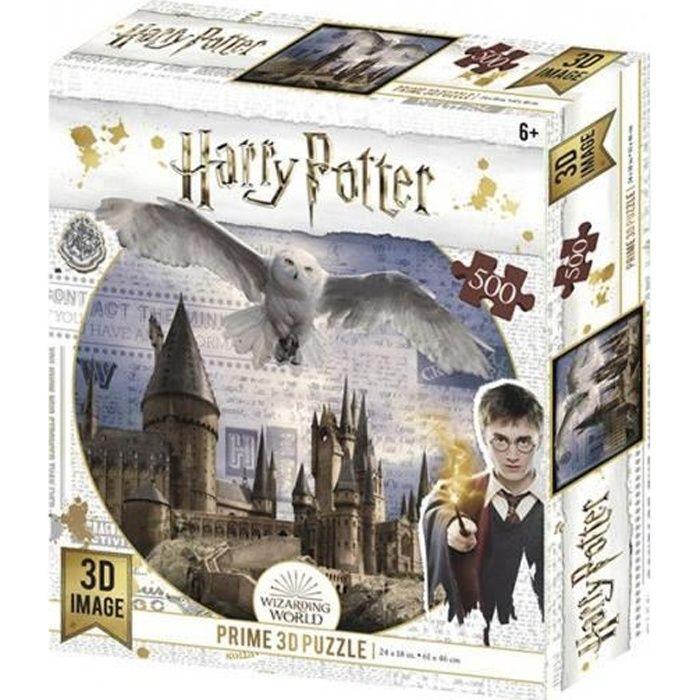 Prime 3D Puzzle 3D Harry Potter/Bradavice a Hedvika 500 dílků