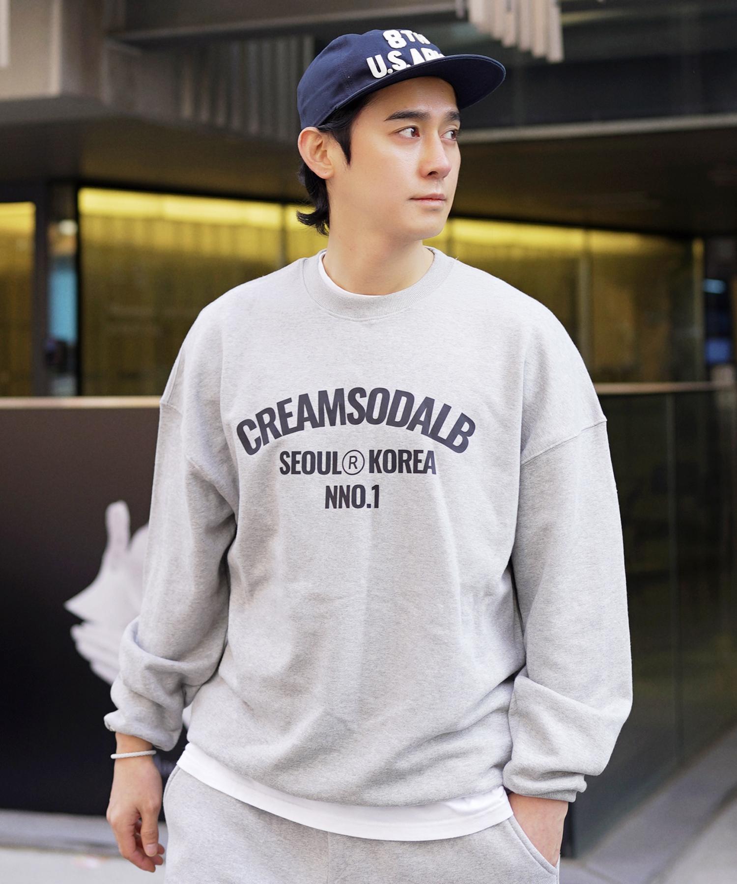 Cream Soda Lab Lab Cr Nno1 Seoul Korea Acro Logo Sweatshirt Gray Xl